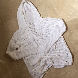 Abercrombie white sweater hoodie